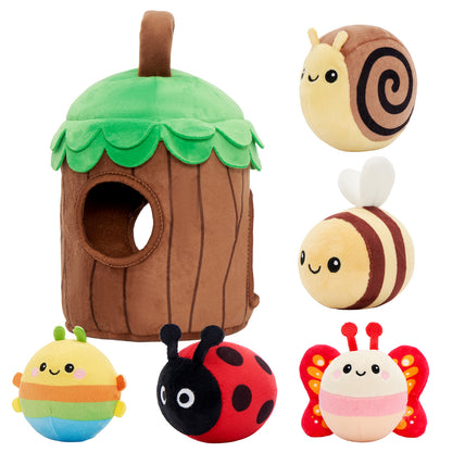 Ma première cabane dans les arbres | Jouet sensoriel doux pour bébés dès 6 mois