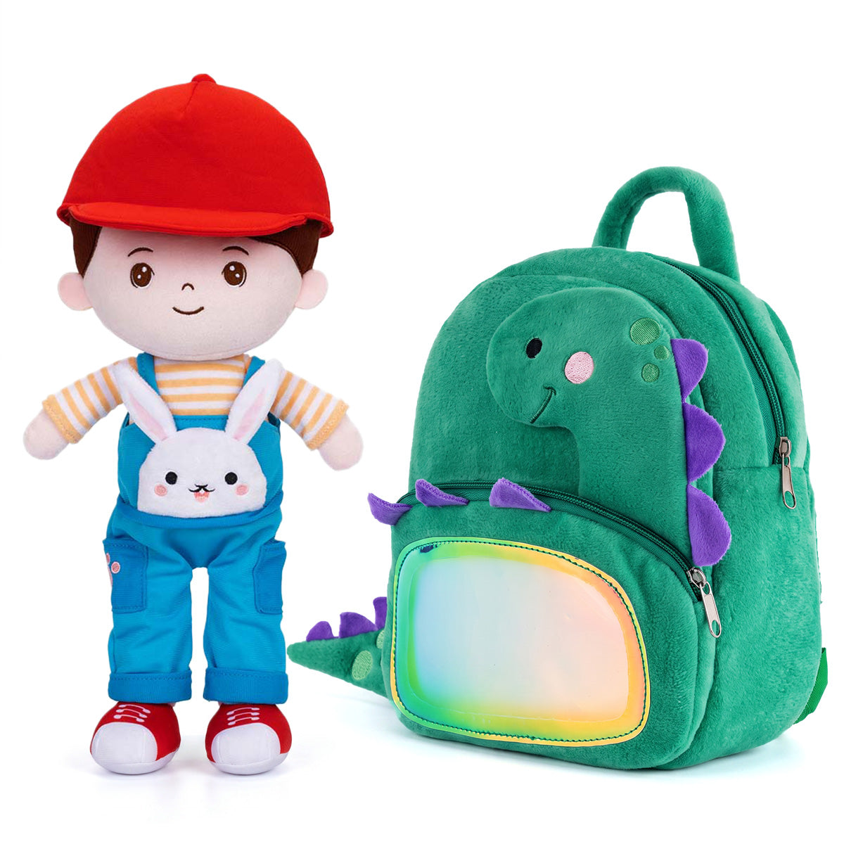 OUOZZZ Ensemble poupée personnalisée + sac à dos