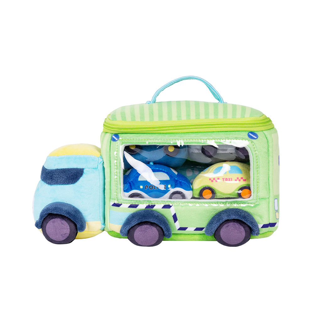 Personnalisée Premier Ensemble de Jouet Sonore en Peluche de Voiture pour Bébé