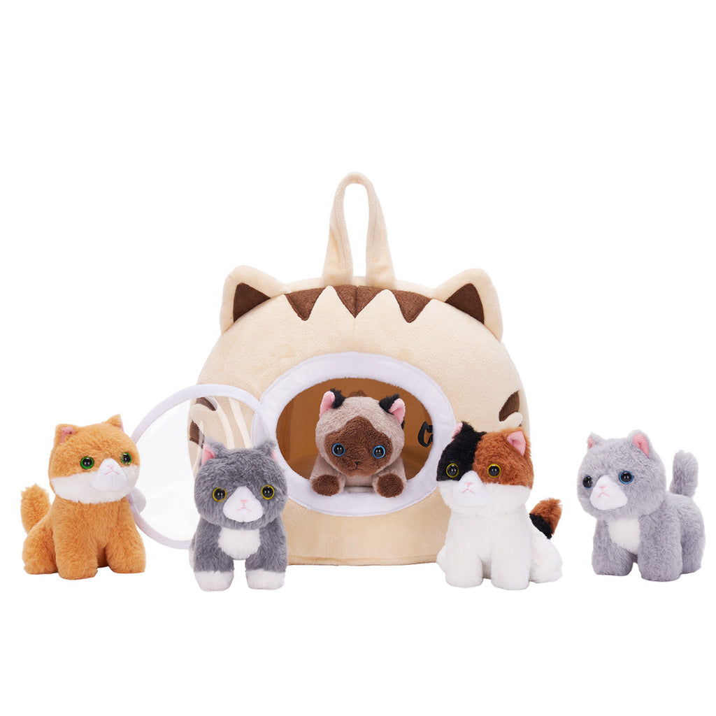 Ensemble de Maison de Chat Mignon Personnalisé de 6 Pièces