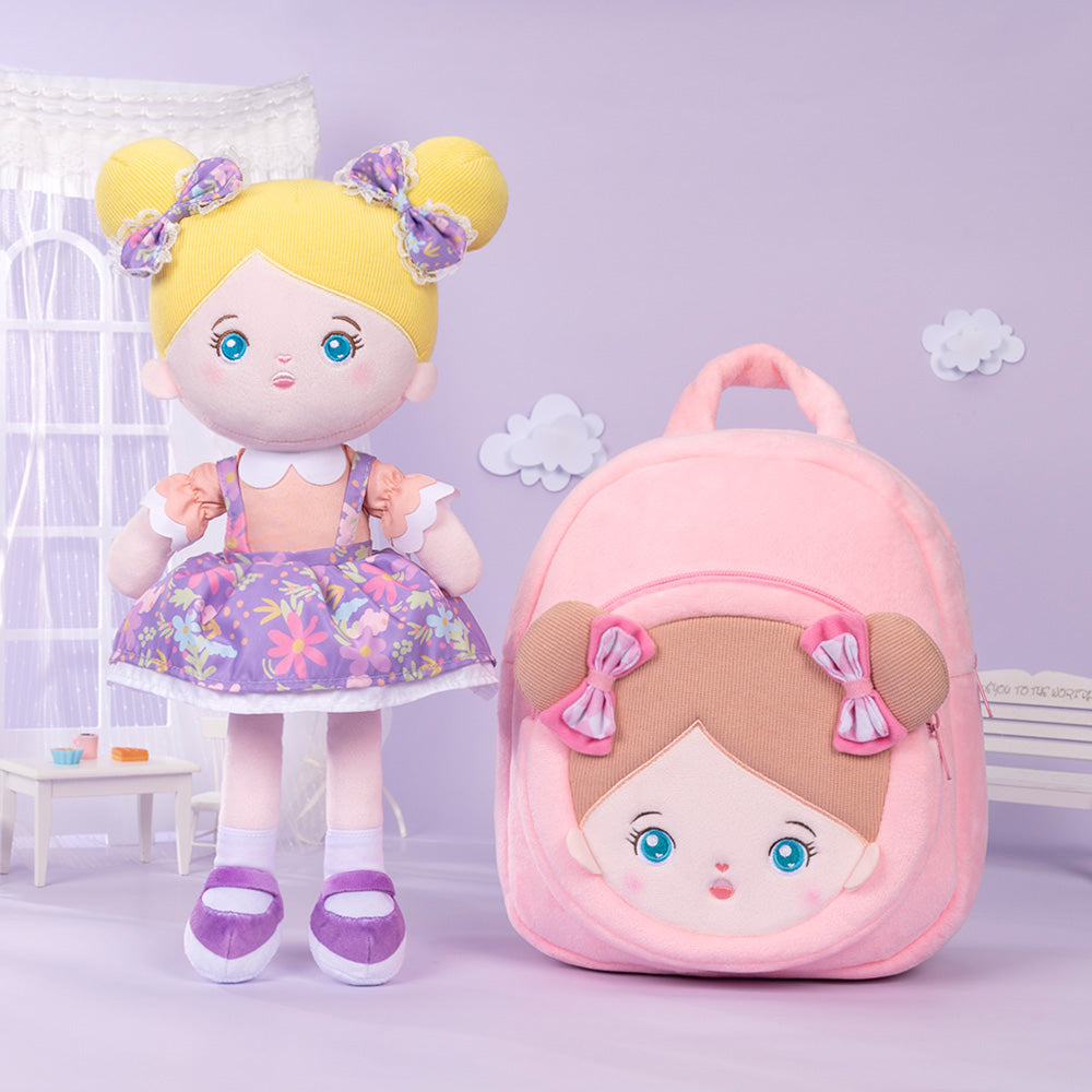 Personnalisés Poupée en Peluche de Lapin & Sac à Dos