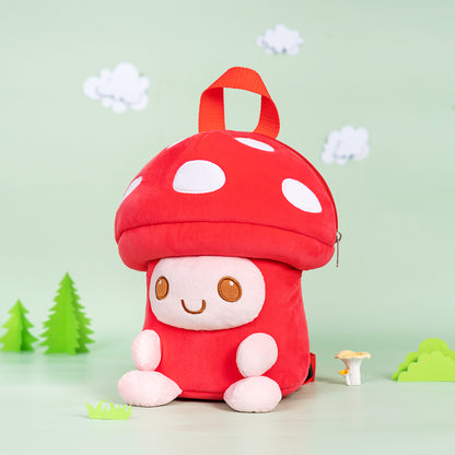 Personnalisée Sac à Dos en Peluche de Champignon