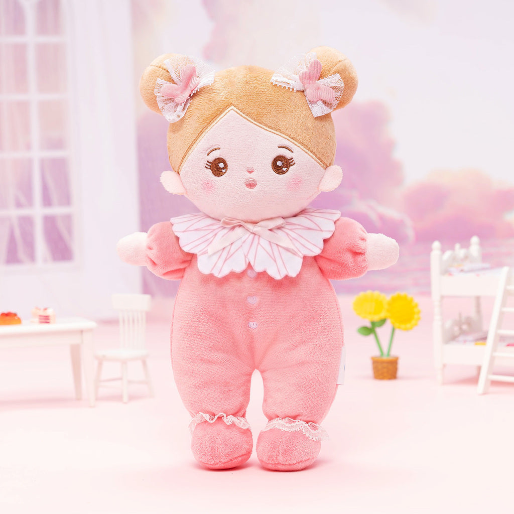 Mini Rose Personnalisée Poupée en Peluche avec Yeux Ouverts