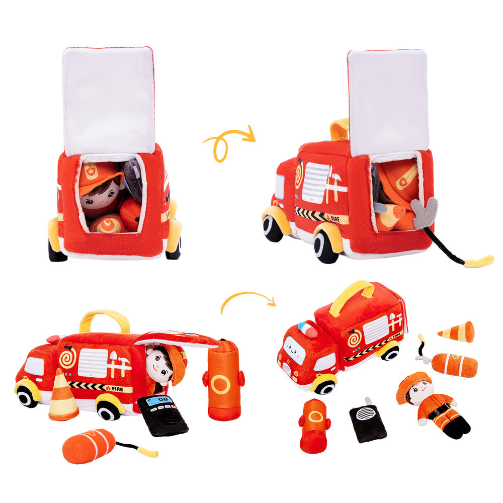 Personnalisée Premier Ensemble de Jouet Sonore en Peluche de Voiture pour Bébé