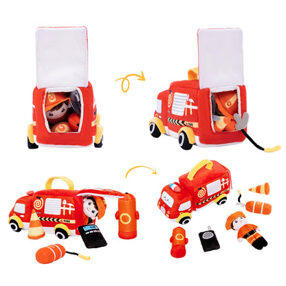 Personnalisée Premier Ensemble de Jouet Sonore en Peluche de Voiture pour Bébé