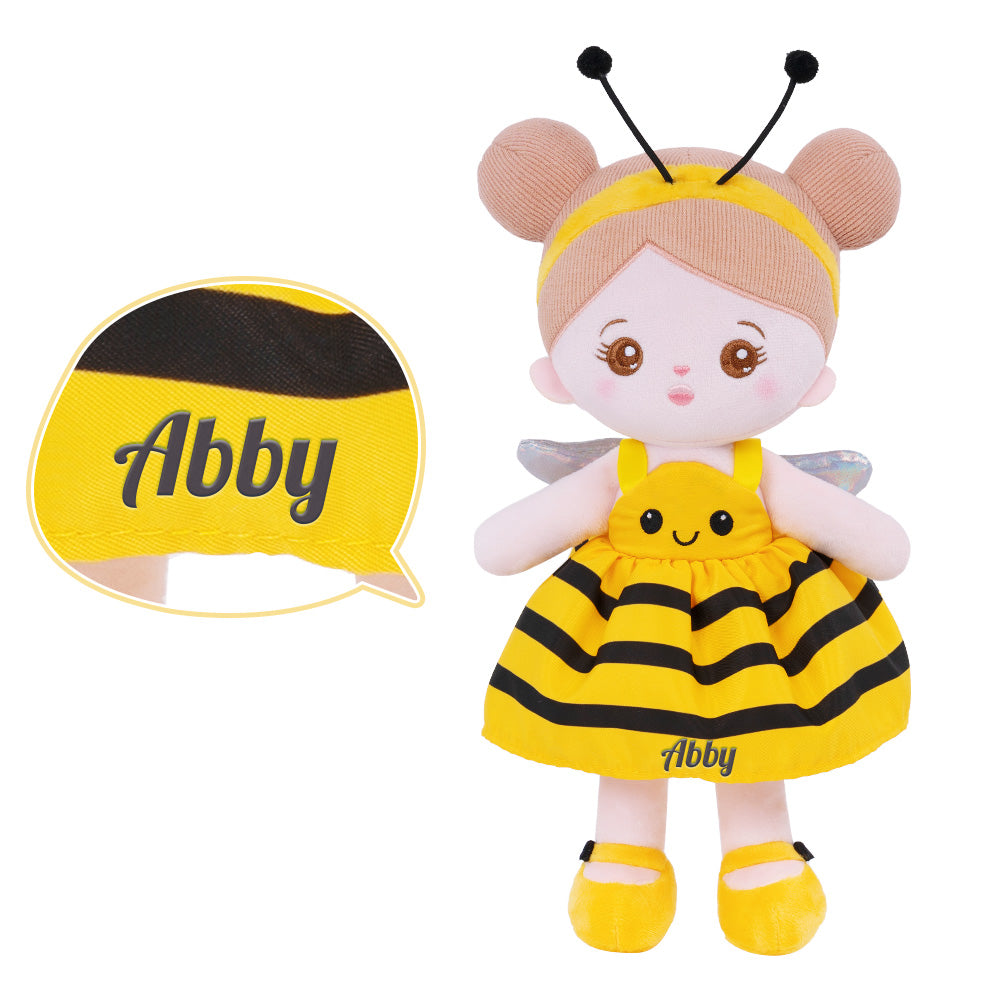 Personnalisée Poupée en Peluche avec Yeux Ouverts D'abeille