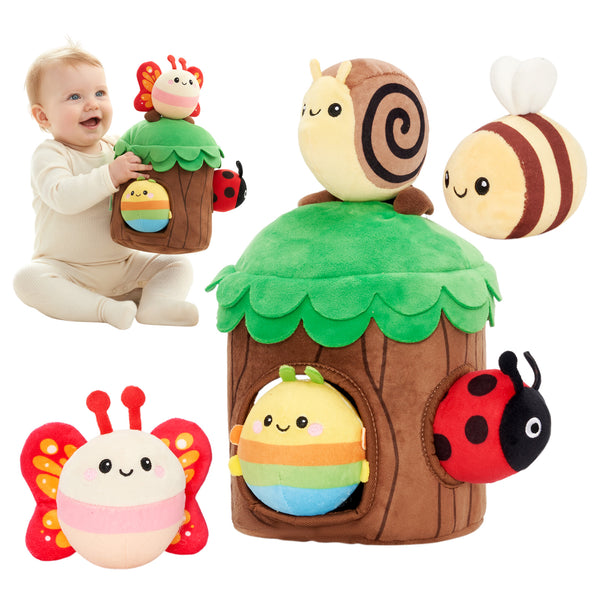Ma première cabane dans les arbres | Jouet sensoriel doux pour bébés dès 6 mois