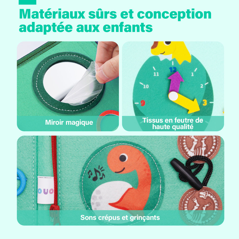 Personnalisé Busy Board Montessori (Version Française) -  Jouet  Éducatif Sensoriel Préscolaires