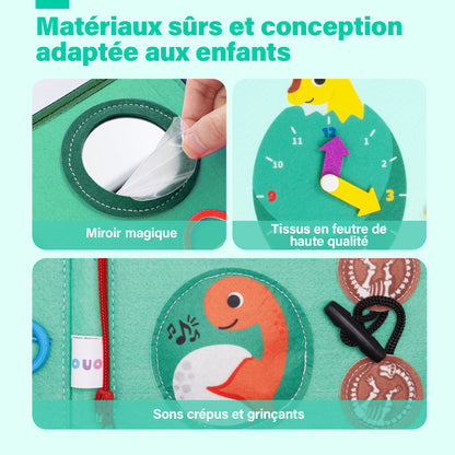 Personnalisé Busy Board Montessori (Version Française) -  Jouet  Éducatif Sensoriel Préscolaires