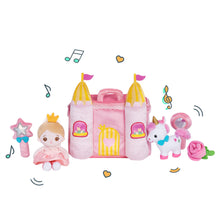 Charger l&#39;image dans la galerie, Personnalisée Premier Ensemble de Jouet Sonore en Peluche de Château de Princesse pour Bébé