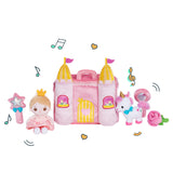 Personnalisée Premier Ensemble de Jouet Sonore en Peluche de Château de Princesse pour Bébé