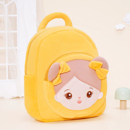 Personnalisé Sac à Dos  en Peluche pour Bébé Fille aux Yeux Ouverts Jaune