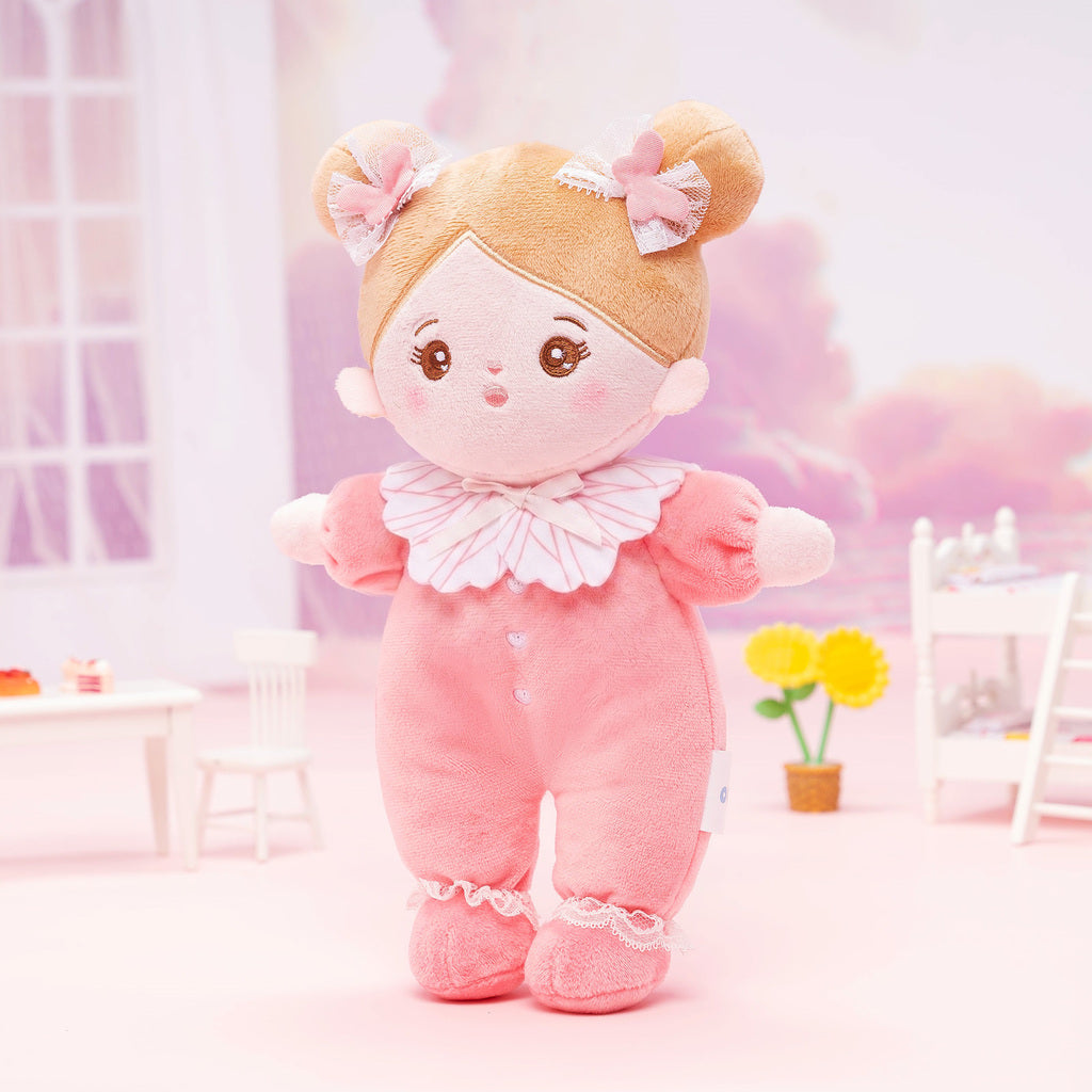 Mini Rose Personnalisée Poupée en Peluche avec Yeux Ouverts
