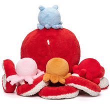 Charger l&#39;image dans la galerie, Peluche pieuvre avec 4 bébés pieuvres à l&#39;intérieur
