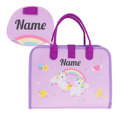 Personnalisé Jouet Montessoride de Conseil Occupé en Peluche de Licorne