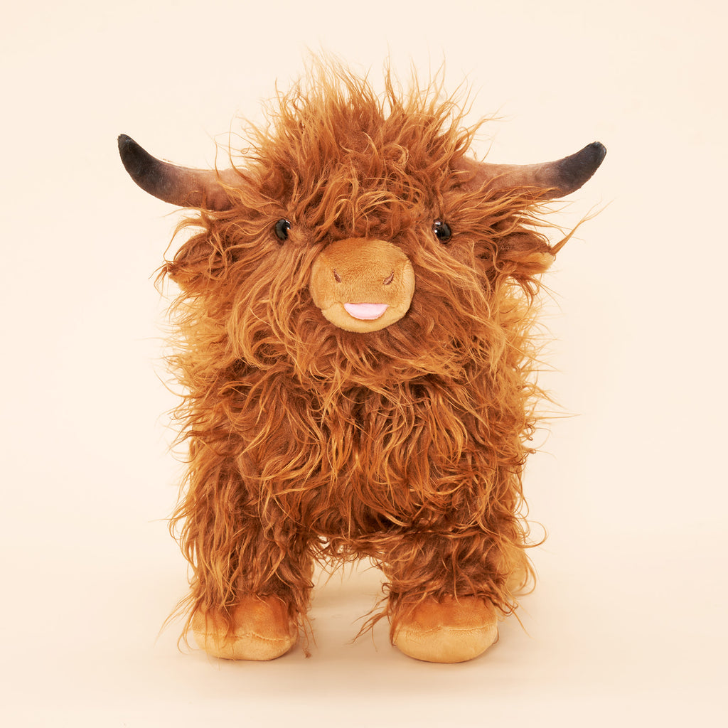 40 cm - Peluche géante vache marron des Highlands pour enfants