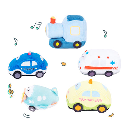 Personnalisée Premier Ensemble de Jouet Sonore en Peluche de Voiture pour Bébé