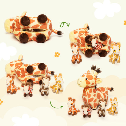Ensemble de Jouets en Peluche pour Bébé, Première Famille D'animaux