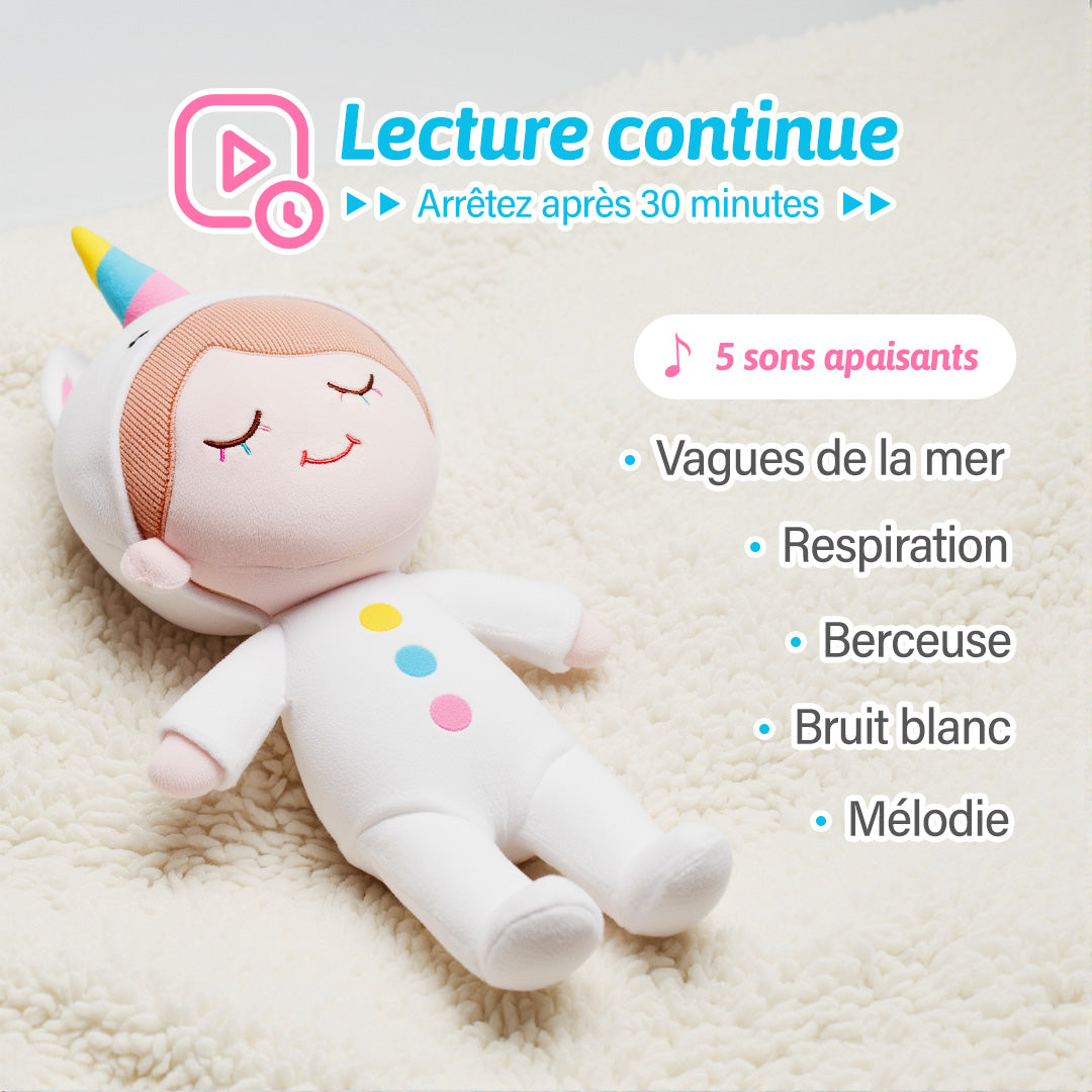 Poupée Câline Endormie Avec Sons Apaisants