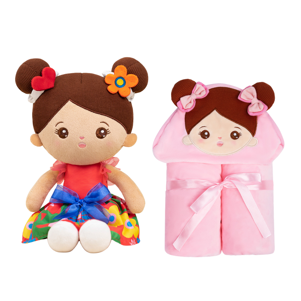 Poupée personnalisée et couverture bébé douce de 89 cm (35 pouces)