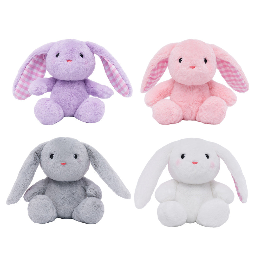 Ensemble de Jeu en Peluche de Famille Lapins avec 4 Bébés Coffrets Cadeaux pour Tout-petit