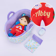 Charger l'image dans la galerie, Personnalisée Mini Poupée en Peluche pour Bébé Fille &amp; Ensemble-cadeau