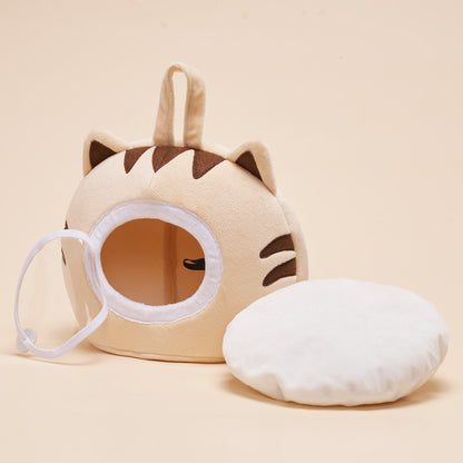 Maison pour chat en peluche personnalisée avec 5 adorables chatons