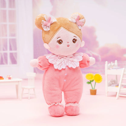 Mini Rose Personnalisée Poupée en Peluche avec Yeux Ouverts