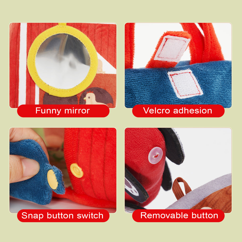 Ensemble de Jouets en Peluche Personnalisé Pour Bébé, Première Ferme D'animaux