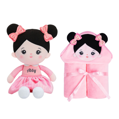 Poupée personnalisée et couverture bébé douce de 89 cm (35 pouces)