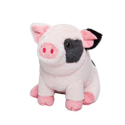 Peluche de La Famille des Cochons Tachetés, Qui Contient 4 Adorables Porcelets en Peluche