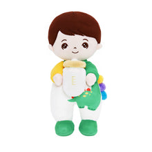 Charger l&#39;image dans la galerie, Mini Poupée En Peluche Personnalisée Dinosaure à Peau Blanche Et Coffret Cadeau