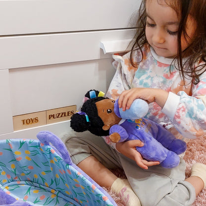 Peluche Mini Bébé Fille Personnalisée Originale,Berceau
