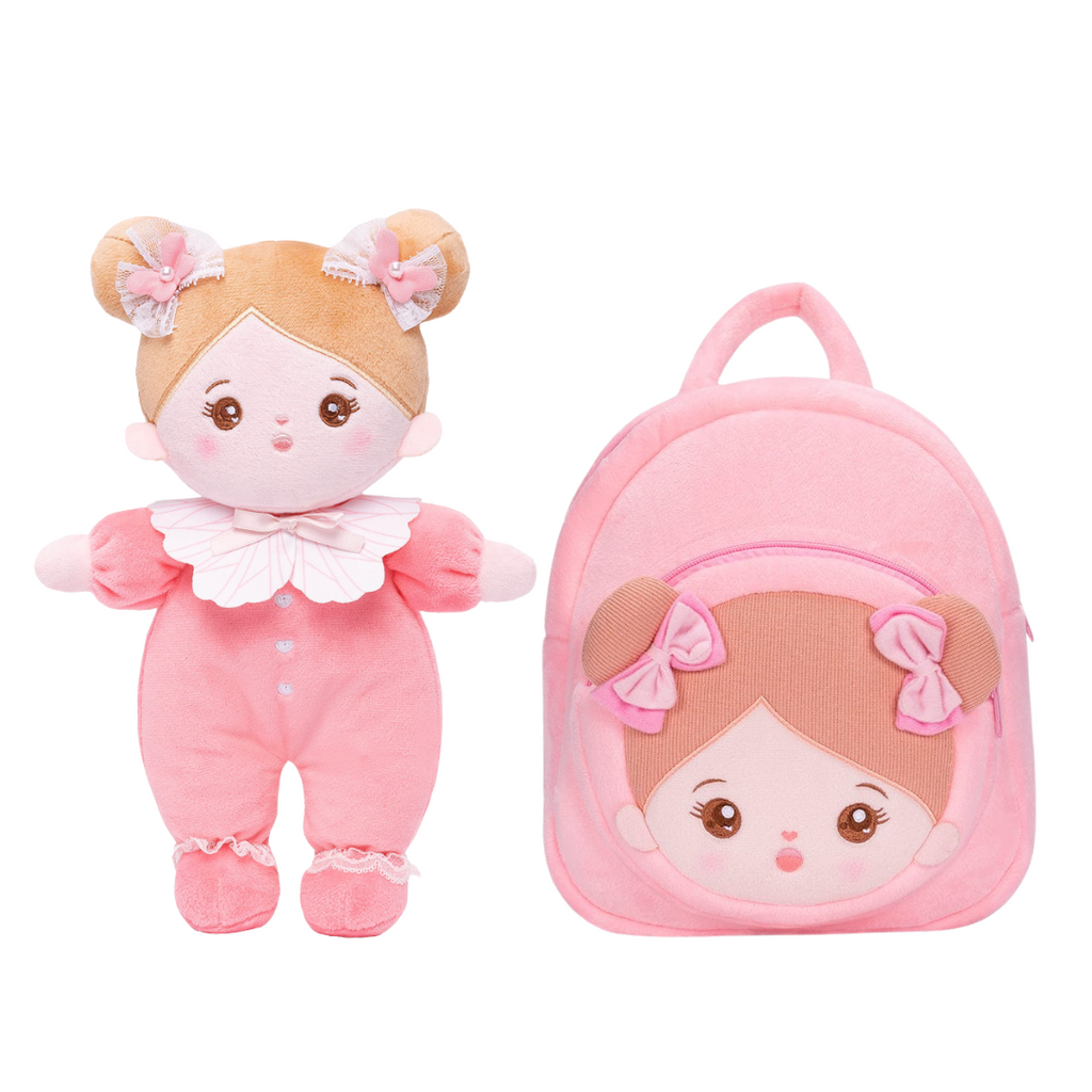 Ensemble cadeau poupée douce et sac à dos