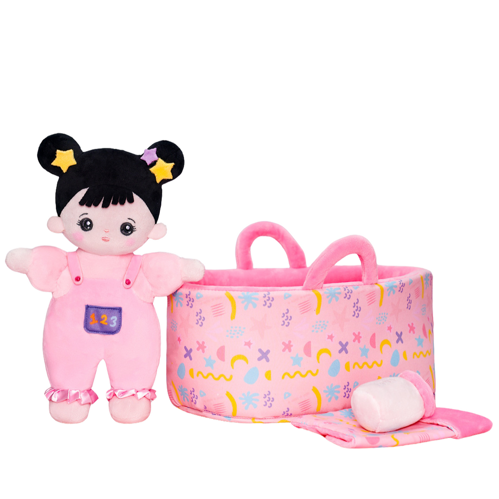 Poupée bébé en peluche personnalisée de 25 cm