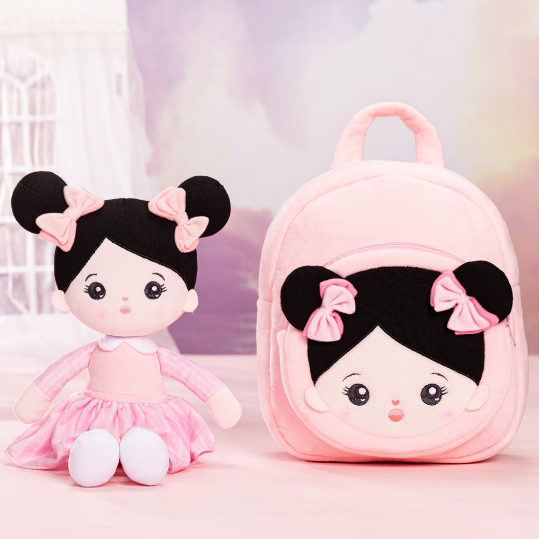 OUOZZZ Ensemble poupée personnalisée + sac à dos