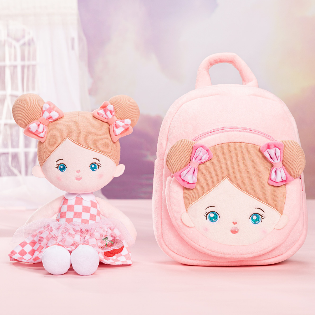 OUOZZZ Ensemble poupée personnalisée + sac à dos