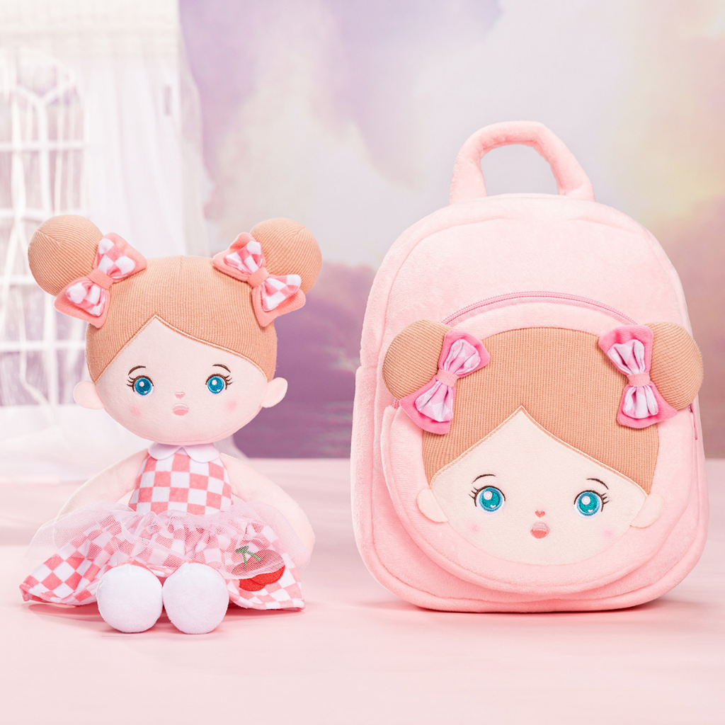 OUOZZZ Ensemble poupée personnalisée + sac à dos