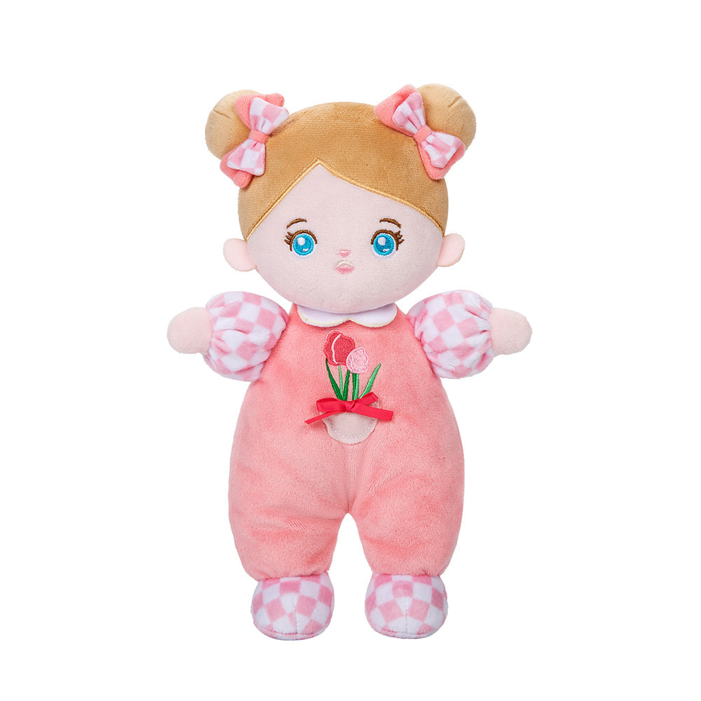 Poupée bébé en peluche personnalisée de 25 cm