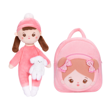 Ensemble cadeau poupée douce et sac à dos