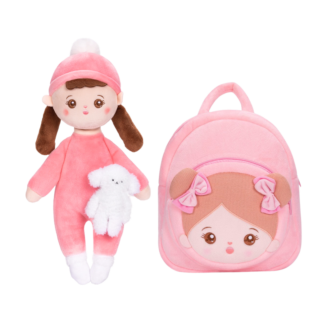 Ensemble cadeau poupée douce et sac à dos