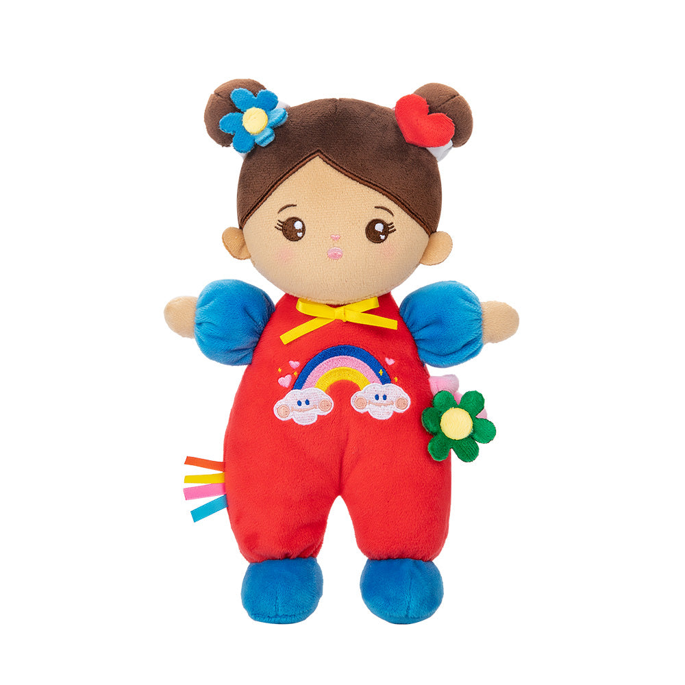 Poupée bébé en peluche personnalisée de 25 cm