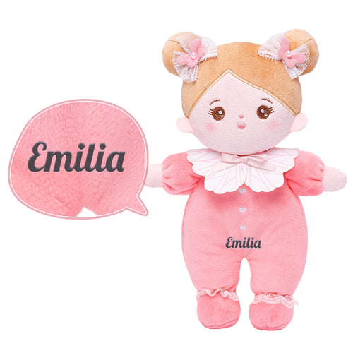 Personnalisée Mini Poupée en Peluche pour Bébé Fille & Ensemble-cadeau