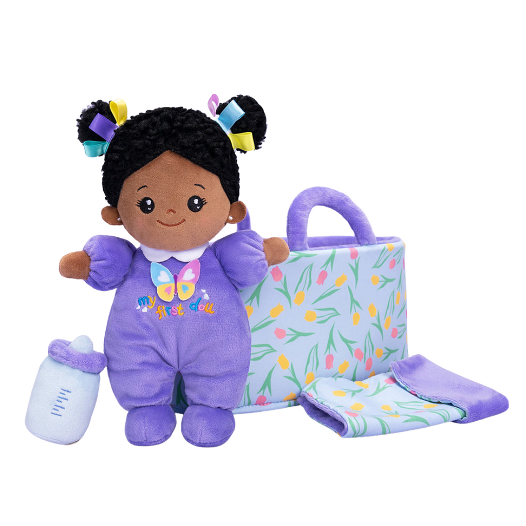 Poupée bébé en peluche personnalisée de 25 cm