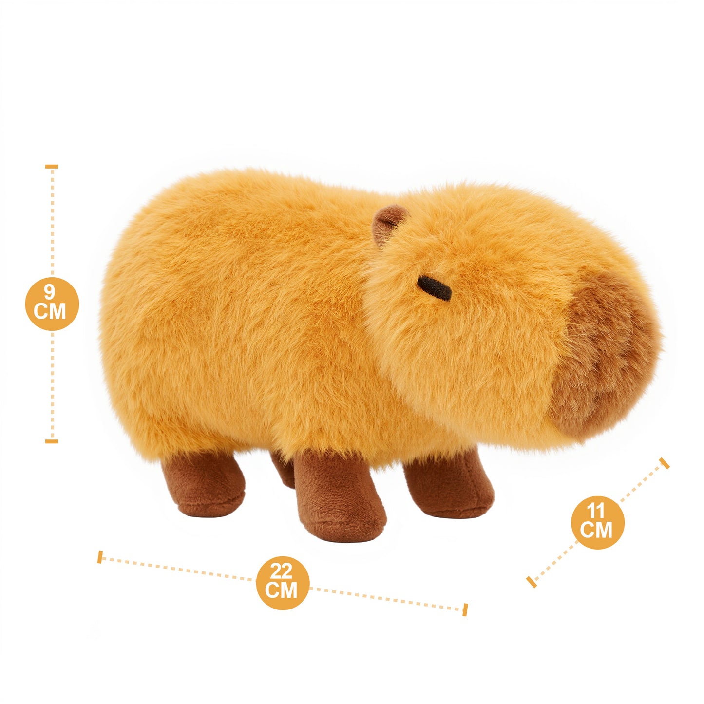 Mini Peluche Capybara Mignonne De 22 cm, Jouet Pour Enfants De Style Animal