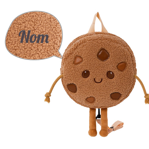 Personnalisée Sac à Dos en Peluche de Biscuits aux Pépites de Chocolat
