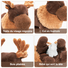 Charger l&#39;image dans la galerie, Peluches famille d&#39;orignaux – Cadeau idéal pour garçons et filles