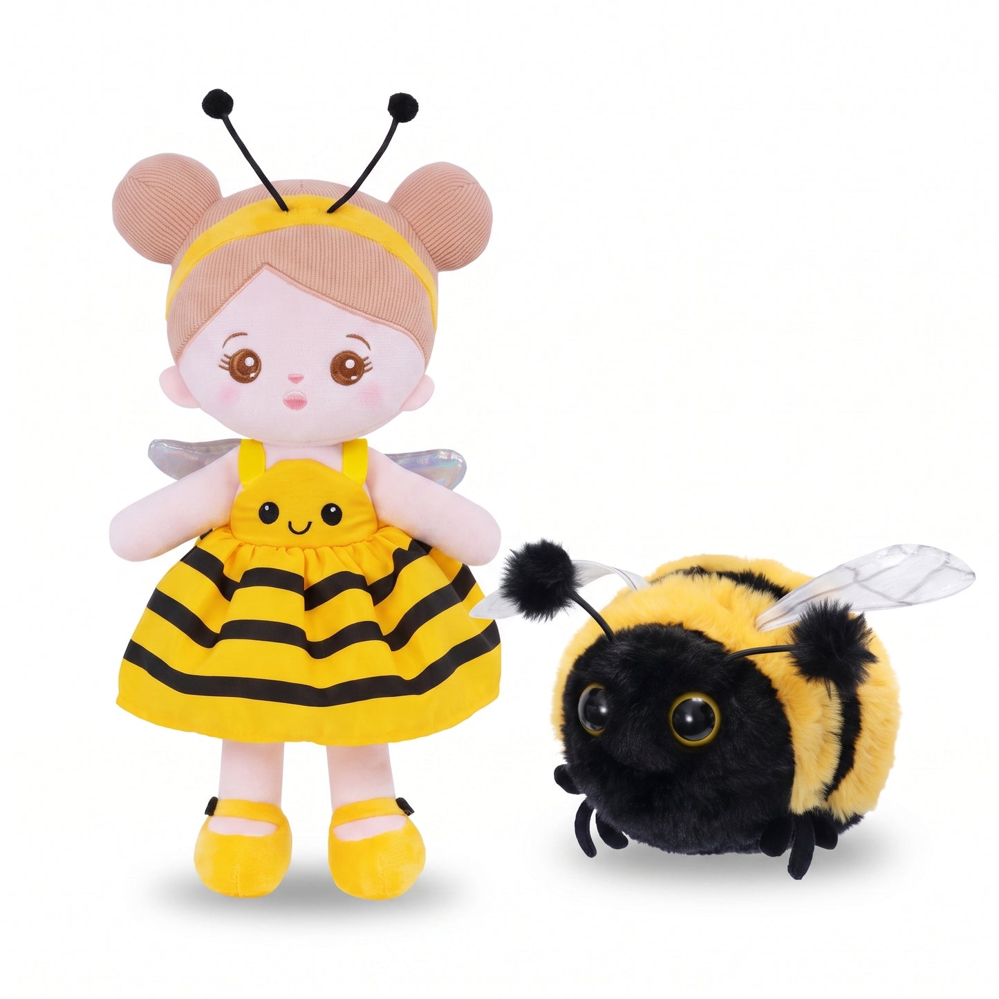 Personnalisée Poupée en Peluche avec Yeux Ouverts D'abeille