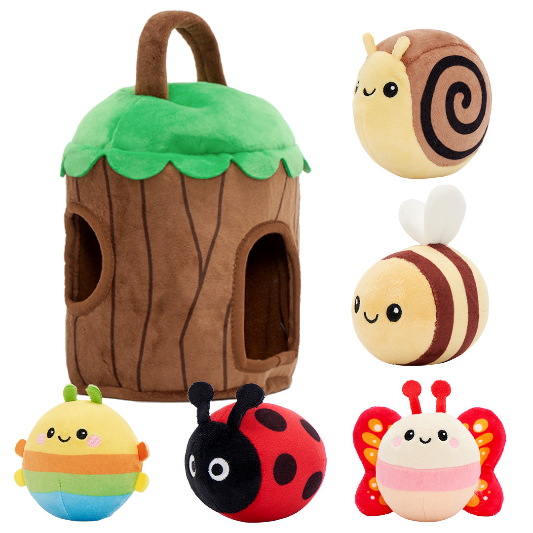 Ma première cabane dans les arbres | Jouet sensoriel doux pour bébés dès 6 mois