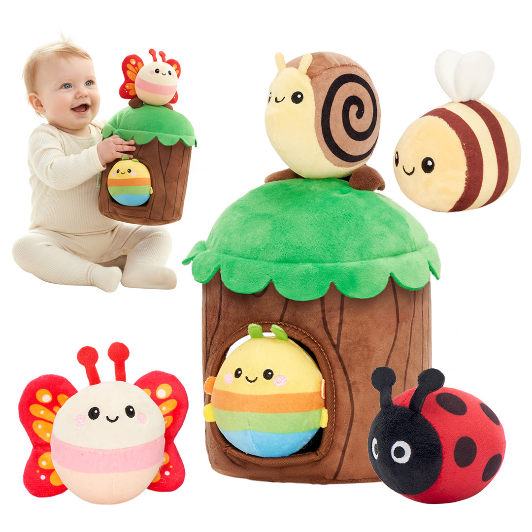 Ma première cabane dans les arbres | Jouet sensoriel doux pour bébés dès 6 mois